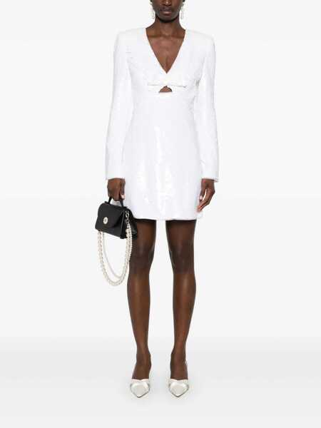Rochii Self-Portrait Self-Portrait Sequin Mini Dress WHITE Femei (BM 16590882) 2