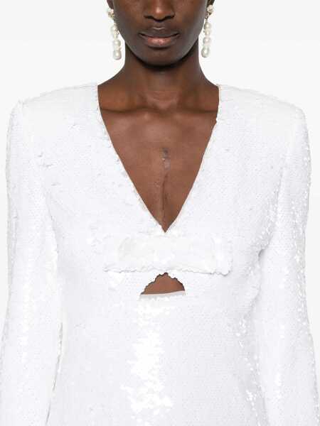 Rochii Self-Portrait Self-Portrait Sequin Mini Dress WHITE Femei (BM 16590882) 5