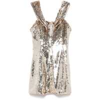 Rochii Self-Portrait Sequin Off-Shoulder Mini Dress Femei