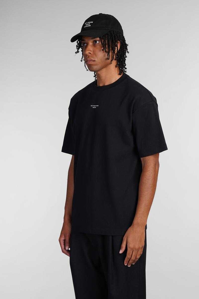 Tricouri DRLE DE MONSIEUR Drle de Monsieur T-Shirt Black Barbati (BM 16591248) 4