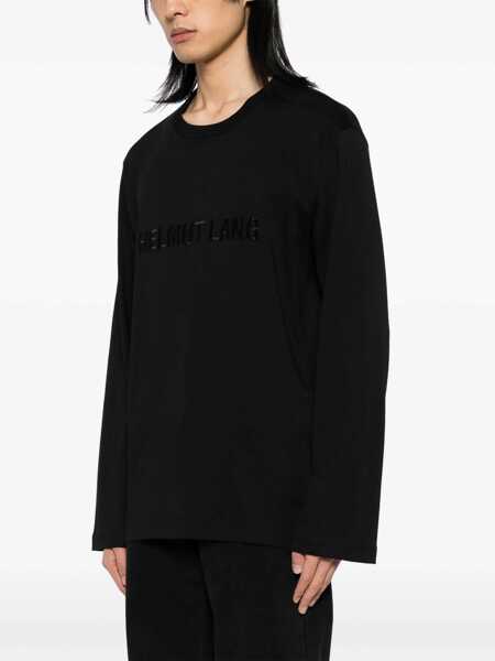 Topuri HELMUT LANG Helmut Lang Logo Os Ls T-Shirt.Hvy E Clothing Black Barbati (BM 16594854) 3