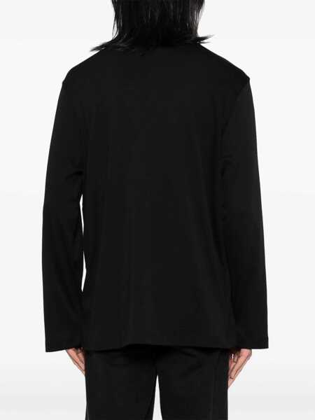 Topuri HELMUT LANG Helmut Lang Logo Os Ls T-Shirt.Hvy E Clothing Black Barbati (BM 16594854) 4