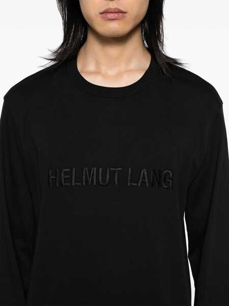Topuri HELMUT LANG Helmut Lang Logo Os Ls T-Shirt.Hvy E Clothing Black Barbati (BM 16594854) 5