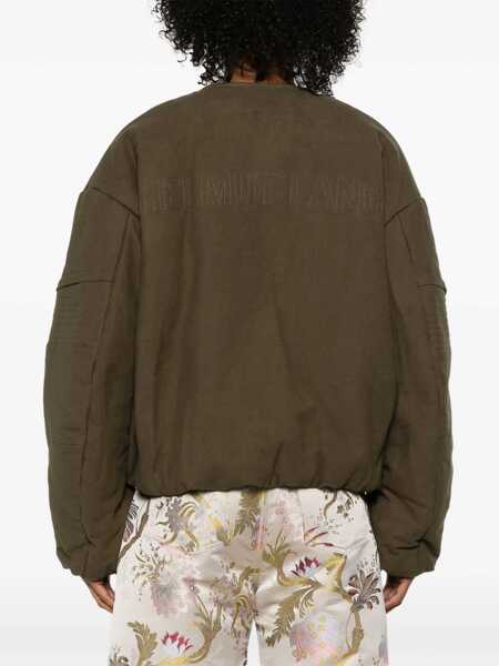 Geci HELMUT LANG Helmut Lang Cocoon Bomber.Brush1 Clothing GREEN Femei (BM 16594878) 4