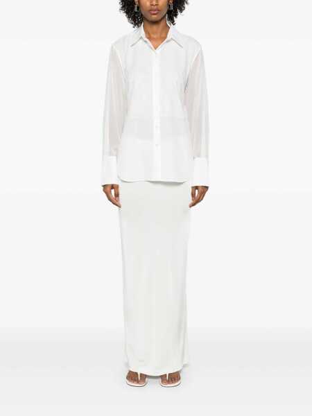 Topuri HELMUT LANG Helmut Lang Lace Relaxed Sh.Poly Clothing WHITE Femei (BM 16594893) 2
