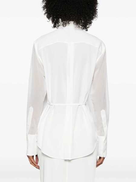 Topuri HELMUT LANG Helmut Lang Lace Relaxed Sh.Poly Clothing WHITE Femei (BM 16594893) 4