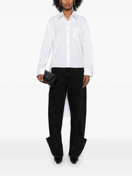 Camasi HELMUT LANG Helmut Lang Apex Tail Sh.Sft Brd Clothing WHITE Femei (BM 16594914) 2