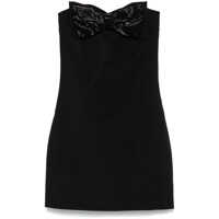 Rochii Self-Portrait Black Crepe Bandeau Mini Dress Clothing Femei