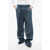 Jil Sander Straight Leg Virgin Wool Pants With Belt Blue