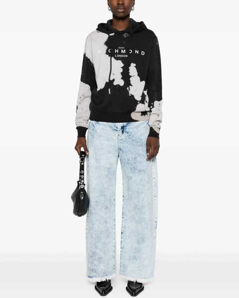 Bluze de trening John Richmond Himeji Hoodie Sweatshirt With Jewel Application Black Femei (BM 16595709) 2