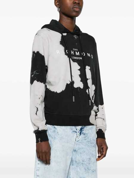 Bluze de trening John Richmond Himeji Hoodie Sweatshirt With Jewel Application Black Femei (BM 16595709) 3