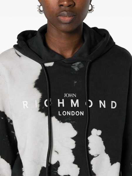 Bluze de trening John Richmond Himeji Hoodie Sweatshirt With Jewel Application Black Femei (BM 16595709) 5