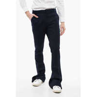 Pantaloni casual Twill Virgin Wool Flared Fit Pants Barbati