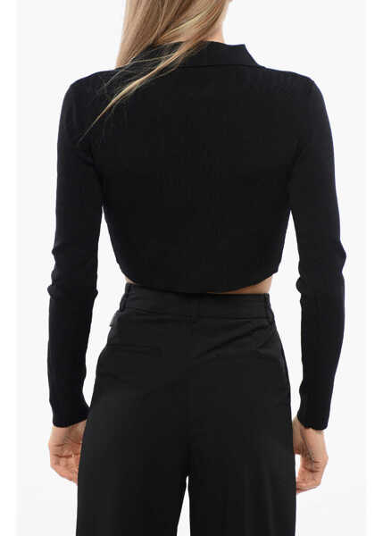 Cardigane John Richmond Stalag Cropped Cardigan With Metal Application Black Femei (BM 16595892) 2