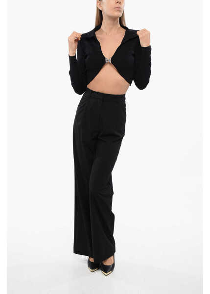 Cardigane John Richmond Stalag Cropped Cardigan With Metal Application Black Femei (BM 16595892) 4