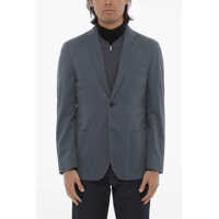 Sacouri CORNELIANI Id Wool Blend Blazer With Removable Chest Piece