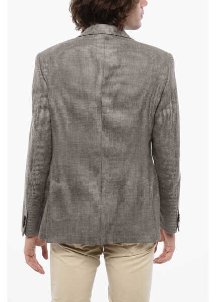 Sacouri CORNELIANI Cc Collection Side Vents Notch Lapel Right 2-Button Blazer Brown Barbati (BM 16595925) 2