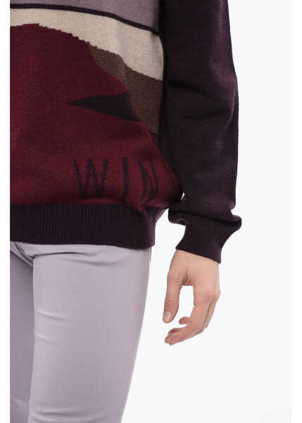 Pulovere CORNELIANI Cashmere Turtleneck Sweater With Multicolored Brand Burgundy Barbati (BM 16595934) 3