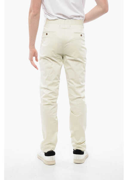 Pantaloni casual CORNELIANI Stretch Cotton Academy Chino Pants With Hidden Closure Beige Barbati (BM 16596084) 2