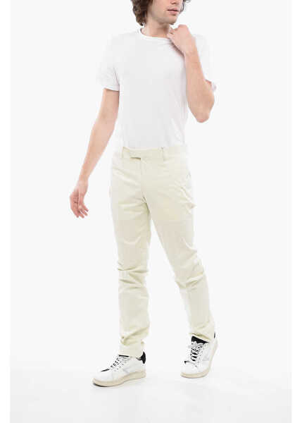 Pantaloni casual CORNELIANI Stretch Cotton Academy Chino Pants With Hidden Closure Beige Barbati (BM 16596084) 4
