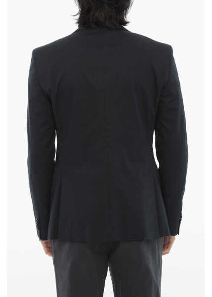 Sacouri CORNELIANI Cc Collection Cotton Blend Blazer With Side Splits Blue Barbati (BM 16596096) 2