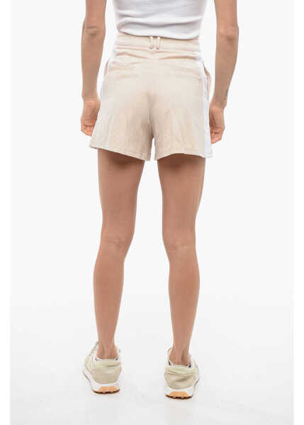 Pantaloni scurti John Richmond Stretch Axim Shorts With Side Bands Beige Femei (BM 16596369) 2