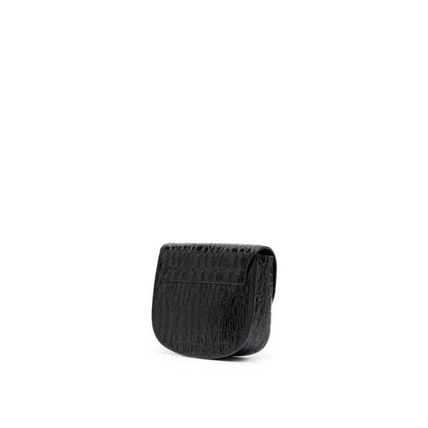 Genti de mana Saint Laurent Saint Laurent Kaia Croco Shoulder Bag Black Femei (BM 16596438) 2