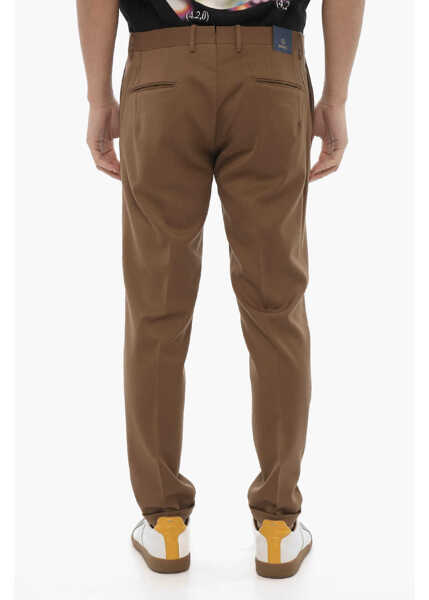 Pantaloni casual SANTANIELLO Cuffed Hem Twill Dowell Chinos Pants Brown Barbati (BM 16597104) 2