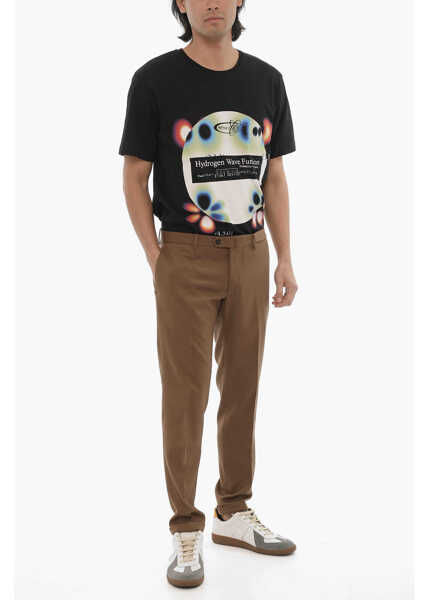 Pantaloni casual SANTANIELLO Cuffed Hem Twill Dowell Chinos Pants Brown Barbati (BM 16597104) 4