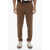 SANTANIELLO Cuffed Hem Twill Dowell Chinos Pants Brown