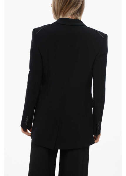 Sacouri John Richmond Peak Lapel Toriko Blazer With Logoed Chain Black Femei (BM 16597113) 2