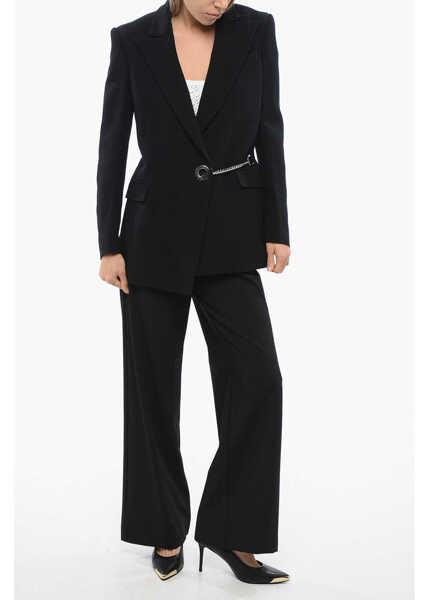 Sacouri John Richmond Peak Lapel Toriko Blazer With Logoed Chain Black Femei (BM 16597113) 4