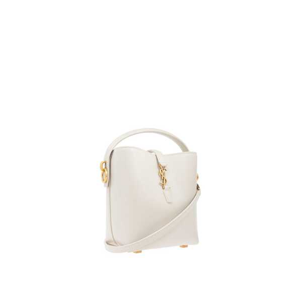 Genti de mana Saint Laurent Saint Laurent Le 37 Mini Shoulder Bag White Femei (BM 16597413) 2