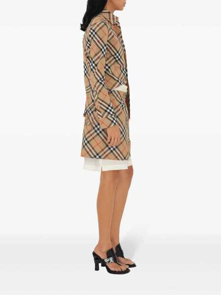 Camasi Burberry Burberry Checked Cotton Shirt Beige Femei (BM 16599603) 3