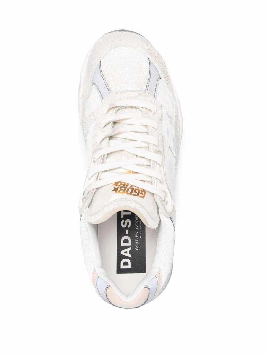 Sneakers Golden Goose Golden Goose Running Dad Net And Suede Upper Leather Star And Heel Suede Spur Shoes WHITE Femei (BM 16601217) 2