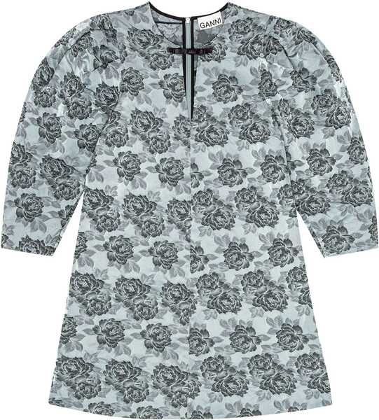Rochii casual Ganni Floral Jacquard Mini Dress BABY BLUE Femei (BM 16603353) 1