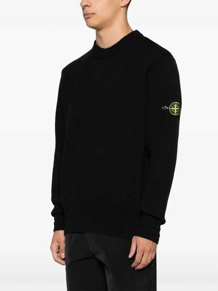 Pulovere casual Stone Island Jersey With Logo BLACK Barbati (BM 16603548) 3