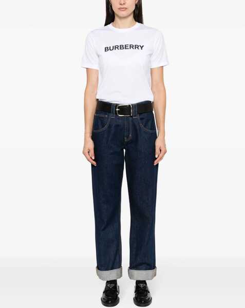 Tricouri Burberry T-Shirt With Logo WHITE Femei (BM 16603623) 2