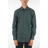 Camasi casual Cotton Poplin Spread Collar Shirt Barbati
