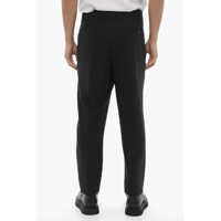 Pantaloni eleganti pentru Barbati - Pantaloni eleganti Neil Barrett Solid Color Slim Fit Pants With Belt Loops Black Barbati (BM 16603857) - B-mall.ro