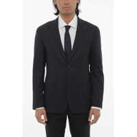 Sacouri CORNELIANI Cc Collection Virgin Wool Half-Lined 2-Buttons Blazer With P