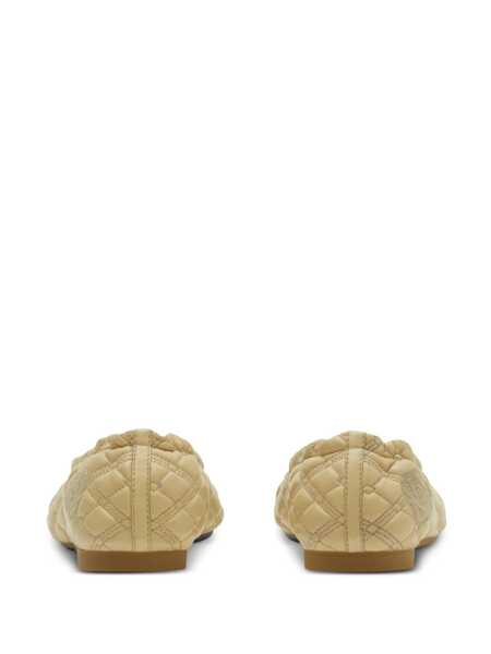 Pantofi fara toc Burberry Burberry Sadler Leather Ballerina Flats White Femei (BM 16604073) 3