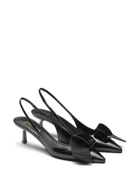 Pantofi cu toc Prada Prada 55Mm Crystal-Embellished Slingback Pumps Black Femei (BM 16604868) 2