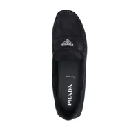 Mocasini Prada pentru Barbati - Mocasini Prada Prada Enamel-Triangle-Logo Suede Loafers Blue Barbati (BM 16605636) - B-mall.ro