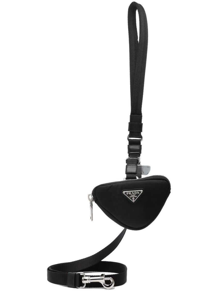 Accesorii Prada Prada Logo-Plaque Dog Lead Black Femei (BM 16605855) 1