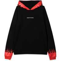 Bluze de trening Black Hoodie With Red Flames Baieti