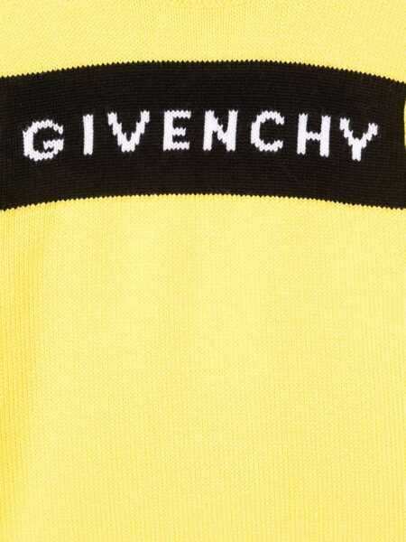 Pulovere casual Givenchy Knitted Jumper Givenchy Jacquard Logo YELLOW Baieti (BM 16613553) 3