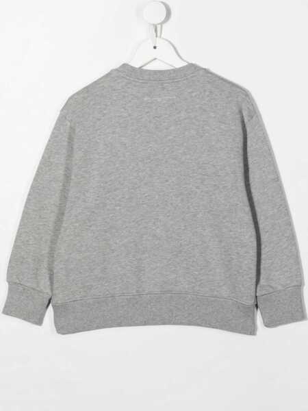 Hanorace MM6 Maison Margiela Mm Ok Crewneck Sweatshirt GREY Fete (BM 16613652) 2