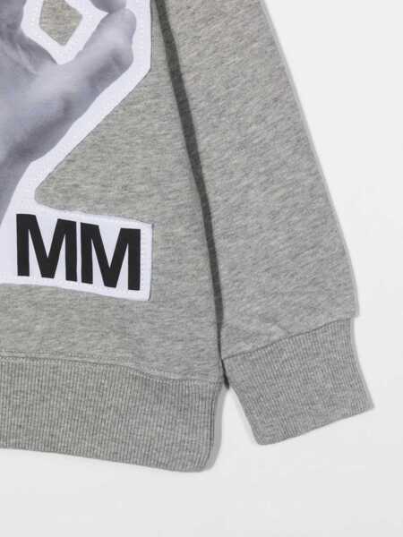 Hanorace MM6 Maison Margiela Mm Ok Crewneck Sweatshirt GREY Fete (BM 16613652) 3