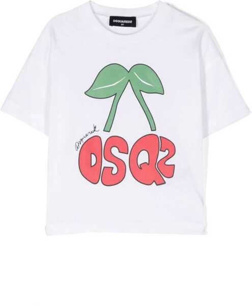 Tricouri DSQUARED2 Mc Logo Cherry T-Shirt WHITE Fete (BM 16613796) 1